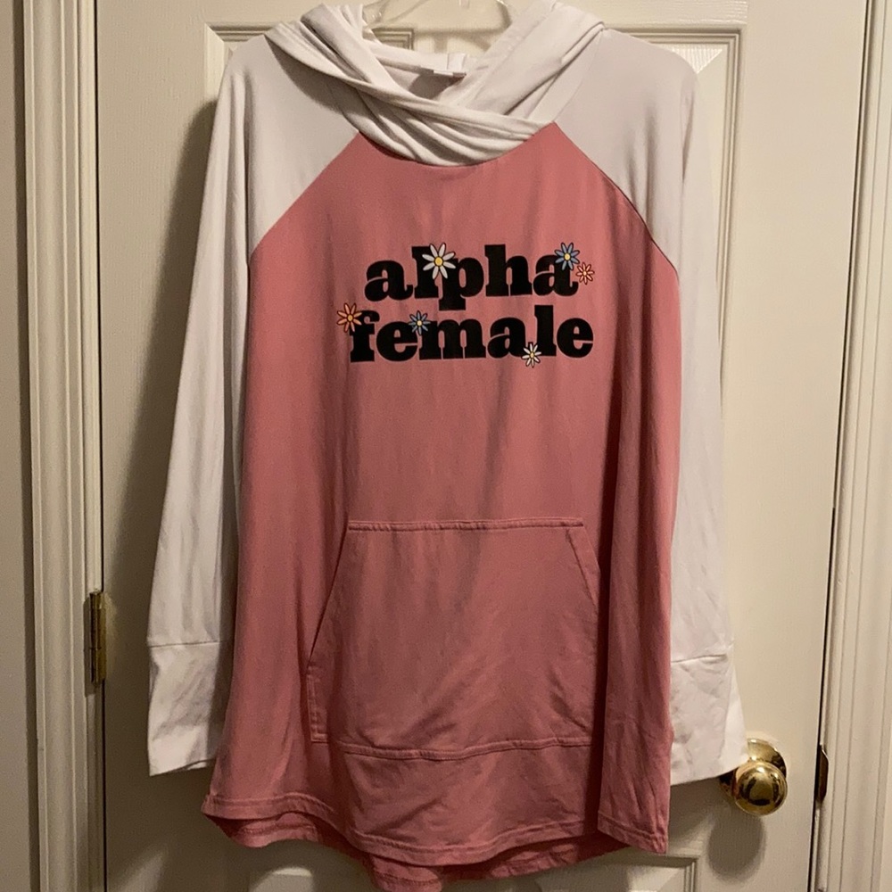 LuLaRoe Alpha Female Hoodie (size XL)